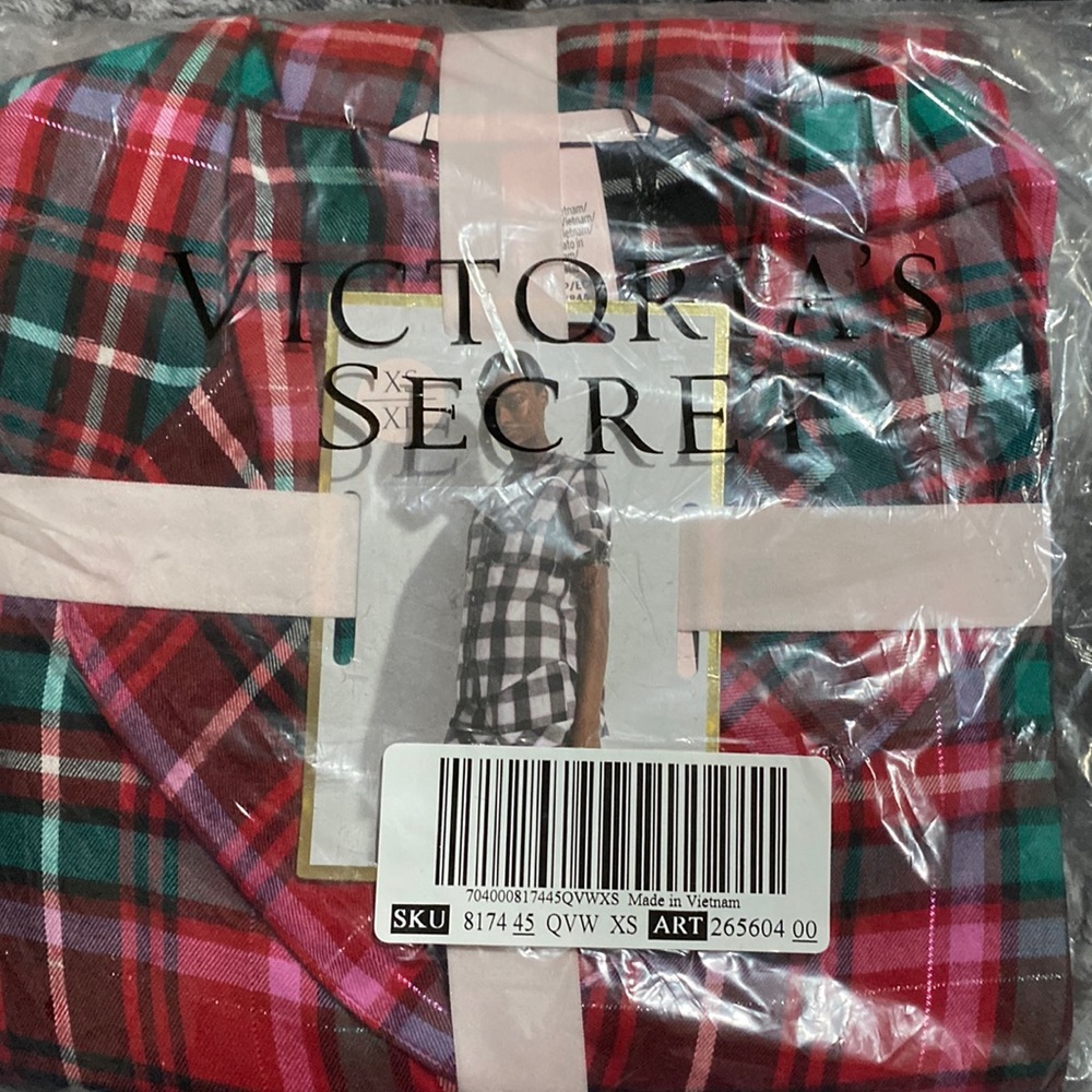 Flannel shorts pj set